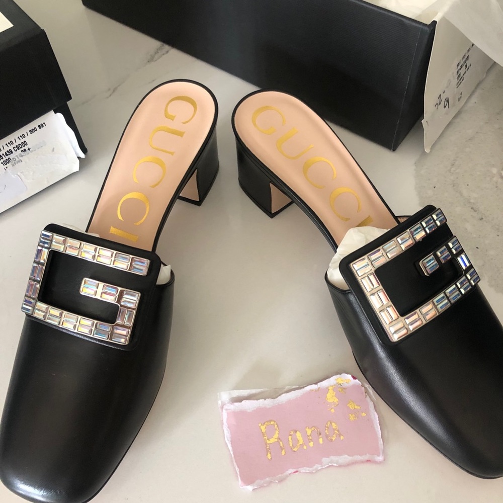 🔥sold🔥Gucci Women's Madelyn Square Leather  38.5